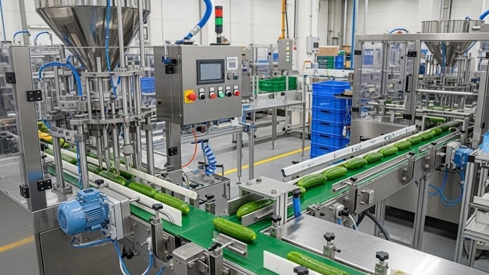 Production of Shiraz Cucumber Cucumber Filling Machine